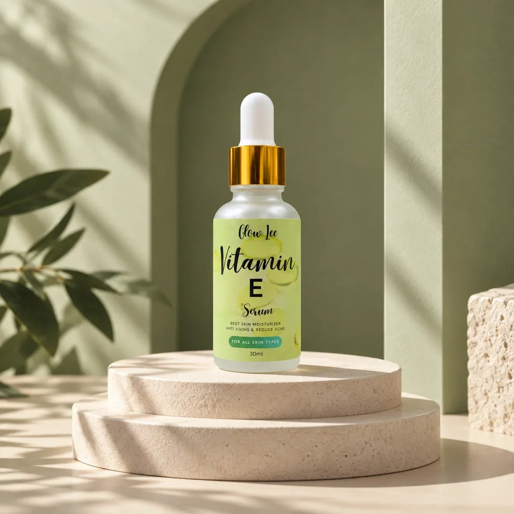 Glowlee Vitamin E Serum studio photograph